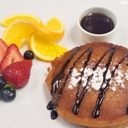 Pancake stuffed with Nutella and fresh fruit at Cedar North, London Ontario